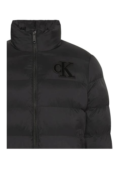 Piumino Calvin Klein Nylon Monogram Nero Uomo CALVIN KLEIN | Giubbini | LV04RD528G-UB1